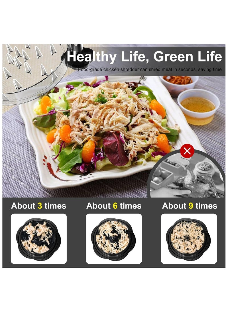 general Large Chicken Breast Shredder Tool Twist with Brush Fork Visible  Machine Strong Anti-Slip Strip Ergonomic Handle  Suitable for Pork Beef Chicken - Image 2