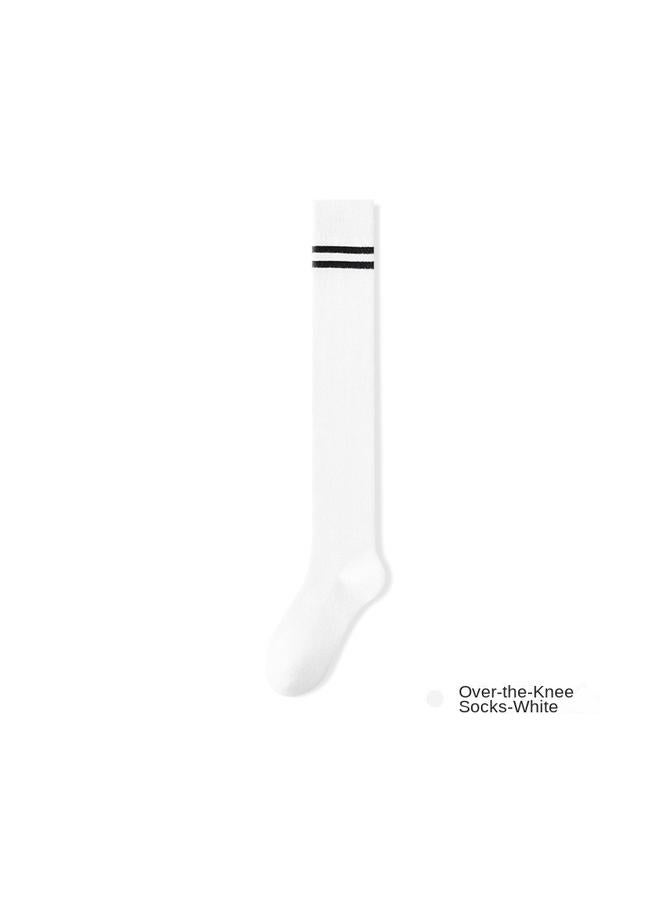 Bluejw Socks Women's Slim Over-the-Knee Socks Leg Pressure Spring And Autumn Thin Academic Style JK Stockings Women's High Tube Skinny Leg Socks  - Image 1