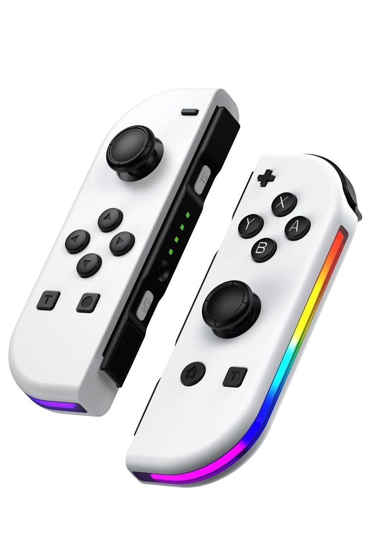 SOLARAE Controllers for Nintendo Switch, Replacement for Switch Controller with RGB LED, Adjustable Turbo & Vibration, Motion Control/Wake-Up,Screenshot - Image 1