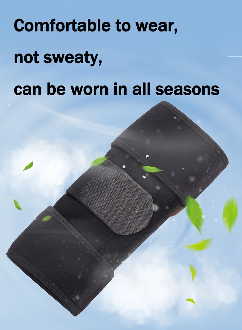 واي سي سبّورت دعامة ركبة احترافية للجيم والرياضة - وسادة ضاغطة قابلة للتعديل لتخفيف الآلام والتهاب المفاصل والتعافي من الإصابات (أسود، مسامي ومضاد للانزلاق)​​ - Image 4