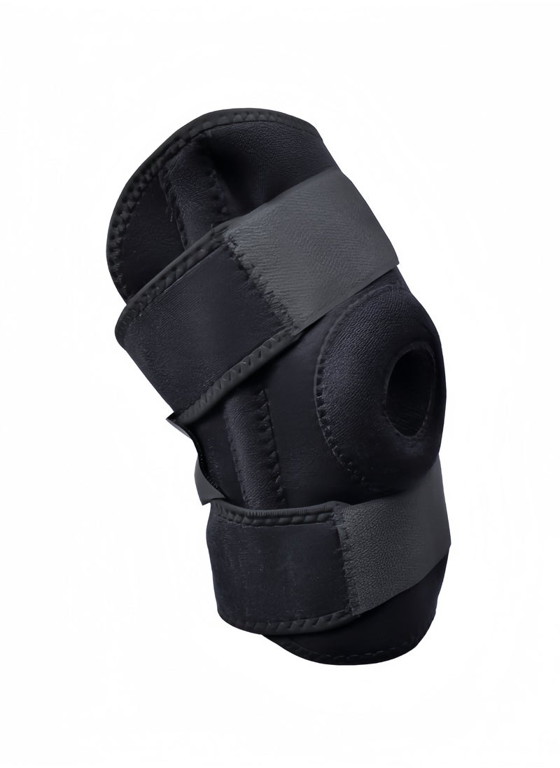 Yc Support - Professional Knee Support Brace for Gym & Sports - Adjustable Compression Knee Pad for Pain Relief, Arthritis & Injury Recovery (Black, Breathable & Anti-Slip) - Image 1