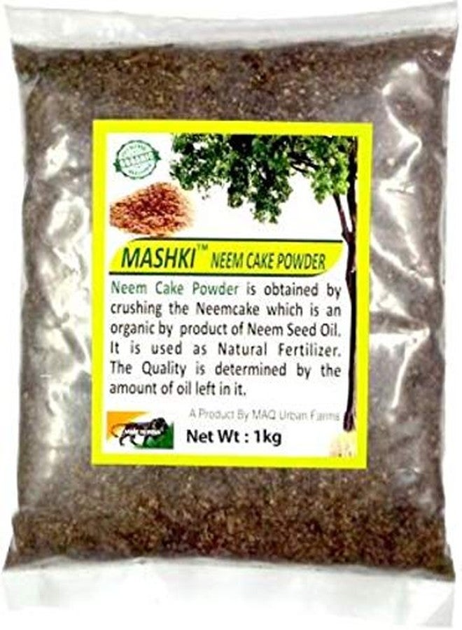 MASHKI Neem Cake Powder Plant Fertilizer Soil Manure 1Kg with 2kg Compost Soil Cake Manure for Plant, Pot, Farm & Gardens (3 Kg) - Image 2
