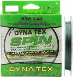 AlbaStar Dyna Tex Spin 4x Line GREEN-0.17MM - 300M - 6.81KG 