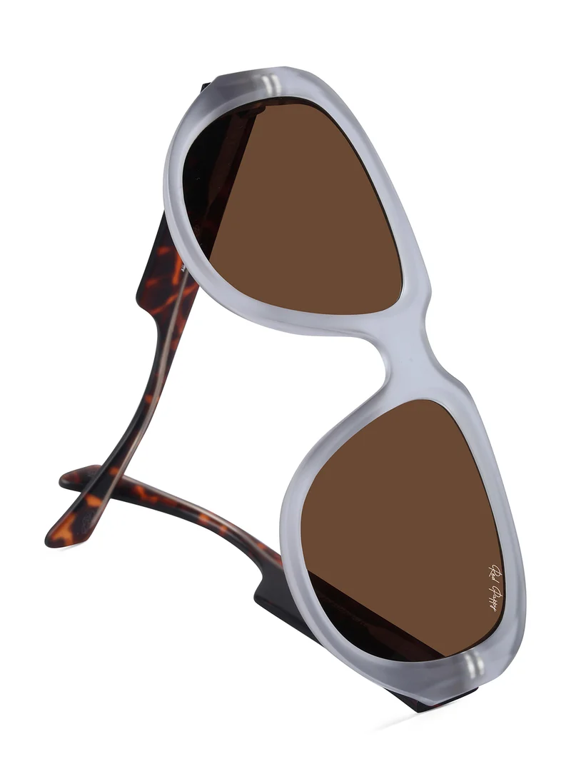ووجلز Red Pappy Lumivista Translucent Oversized Sunglasses