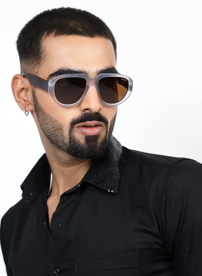 ووجلز Red Pappy Lumivista Translucent Oversized Sunglasses