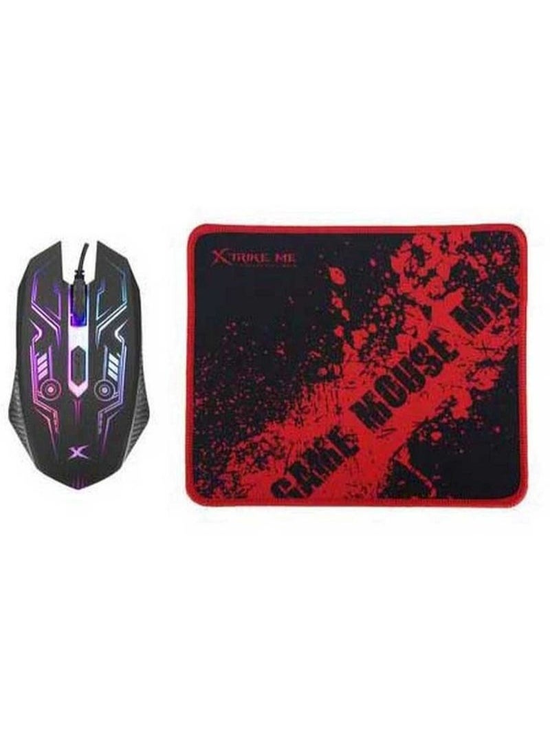 XTRIKE ME - 4 IN 1 CM-406 Gaming Mouse And Keyboard With Headset+Mouse Pad - Image 1