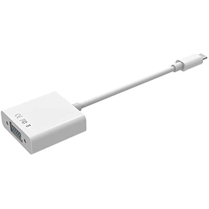 rayihni HEGERBY USB 3.1 TYPE C TO VGA CABLE ADAPTER TYPE-C VGA CONVERTER CONNECTOR FOR APPLE MACBOOK CHROMEBOOK PIXEL LUMIA - Image 1