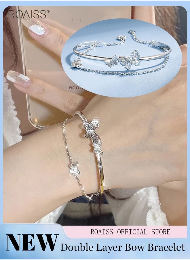 Women's Silver Fashion Bracelet Simple And Elegant Bracelet Magnet Lovers Bracelet Silver Butterfly Bracelet - pzsku/Z94A12ECD89FC81D067C5Z/45/_/1695133843/4cb22975-7816-4b24-a0a4-6fbb069f71d4