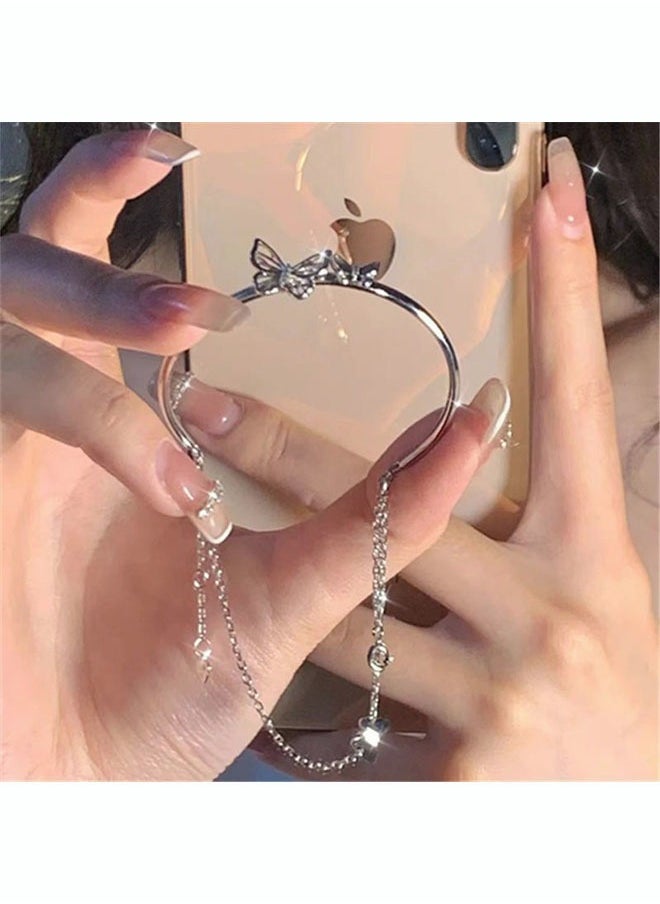 Women's Silver Fashion Bracelet Simple And Elegant Bracelet Magnet Lovers Bracelet Silver Butterfly Bracelet - pzsku/Z94A12ECD89FC81D067C5Z/45/_/1695133860/e2266f36-8b74-4bf9-9342-e4d9a9a513d8