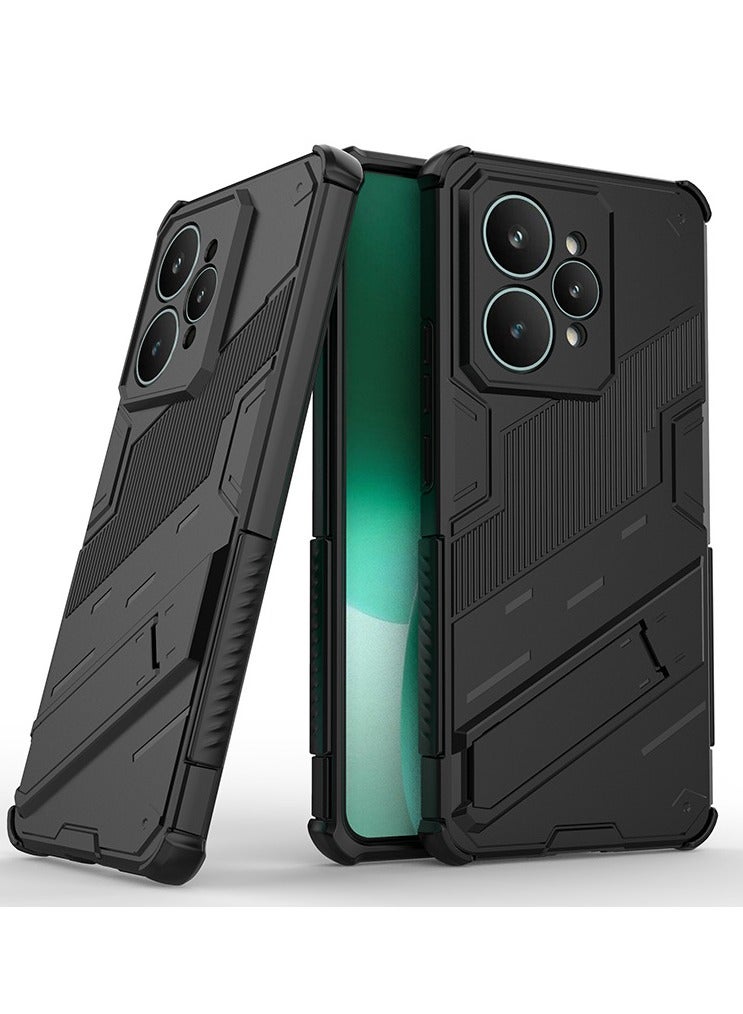 general Case Compatible with Realme 15 Pro 5G Case, 2 in 1 Armor Rugged Shockproof TPU Hybrid Hard PC Protective Cover Built-in Foldable Hidden Stand Kickstand Shell - Image 1