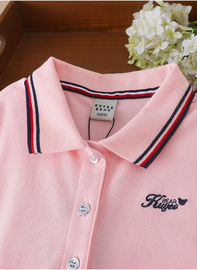 KUYEEBEAR Girls Preppy Style Collared Neck Summer Dresses  - Image 3