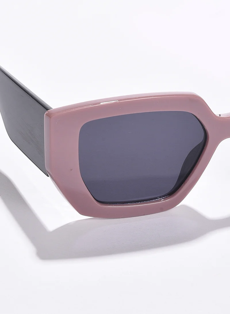 صوص هاوت نظارة شمسية Wayfarer بعدسات سوداء وإطار بني