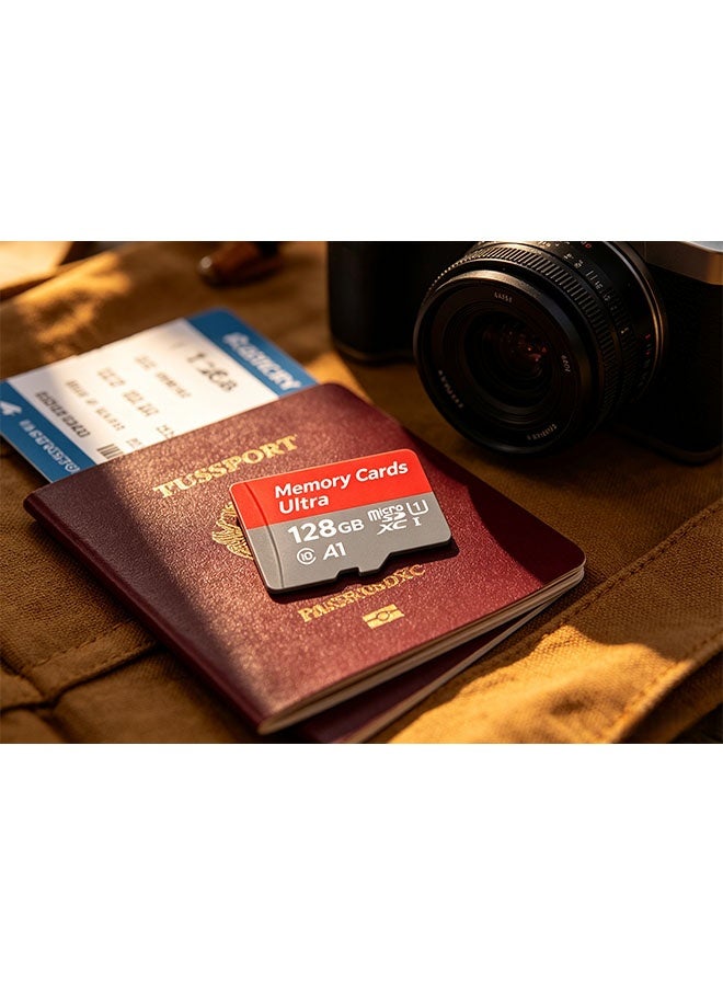 128GB high-end storage card, microSDXC type, supports full HD video, suitable for smartphones, dashcam, action cameras and surveillance cameras. - Image 3