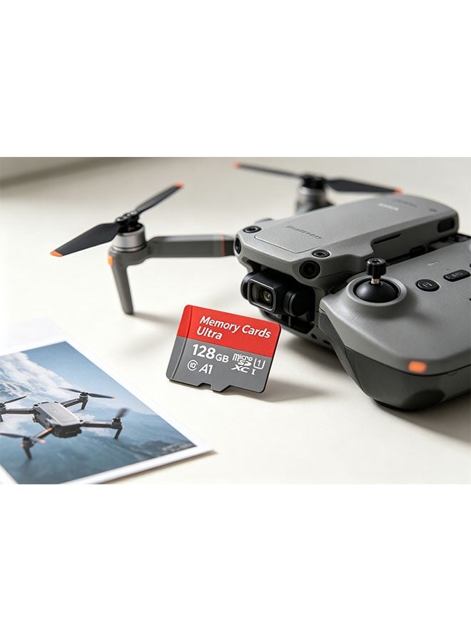128GB high-end storage card, microSDXC type, supports full HD video, suitable for smartphones, dashcam, action cameras and surveillance cameras. - Image 2