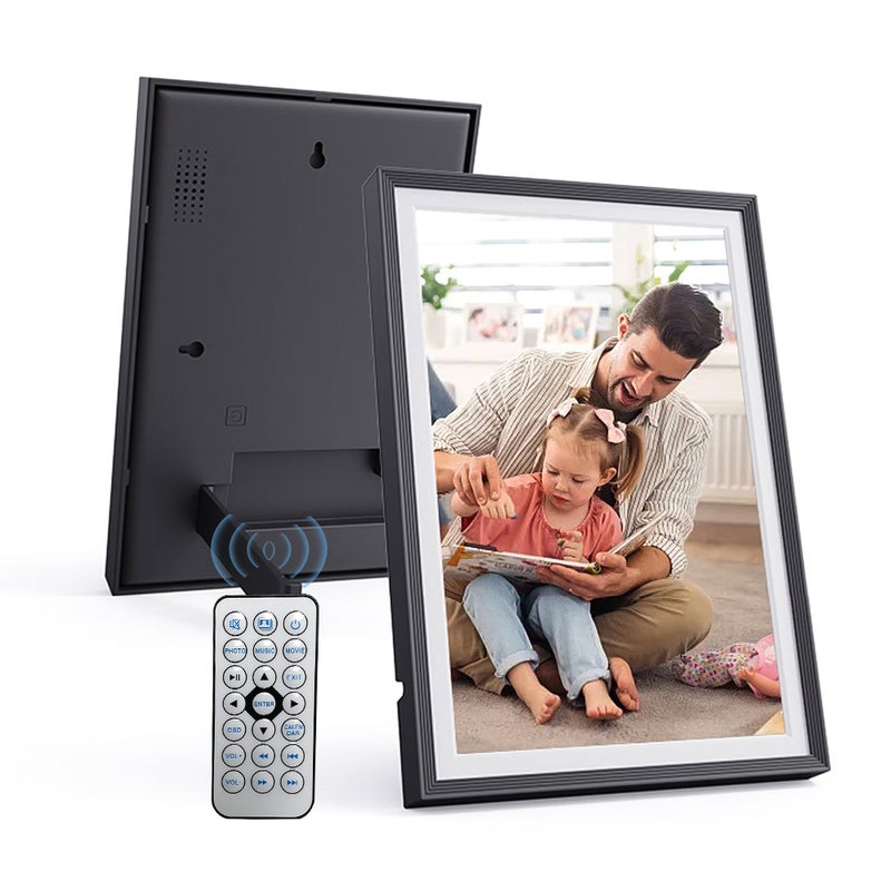 10.1 Inch Digital Photo Frame Desktop Electronic Album 1280*800 IPS Screen Supports Photo/ Video/ Music/ Clock/   Calendar Function with Backside Stand - Image 1