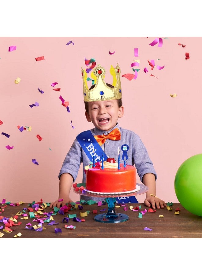 Aster Birthday King Crown Birthday Boy Sash And Button Pins Birthday Boy Party Dressup Set For Boys Birthday Party Decoration - Image 4