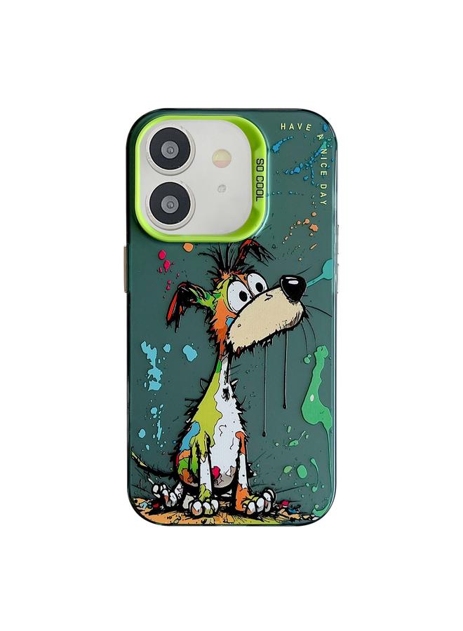 S-TOP Case For iPhone 11 Animal Pattern Oil Painting Series PC + TPU Phone Case - Image 1