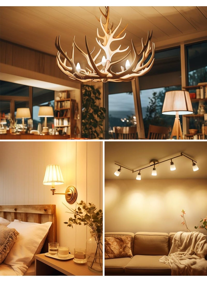 QENOS Energy Saving LED Candle Bulbs, E14 Base, 2 Pack, 6W - Image 4