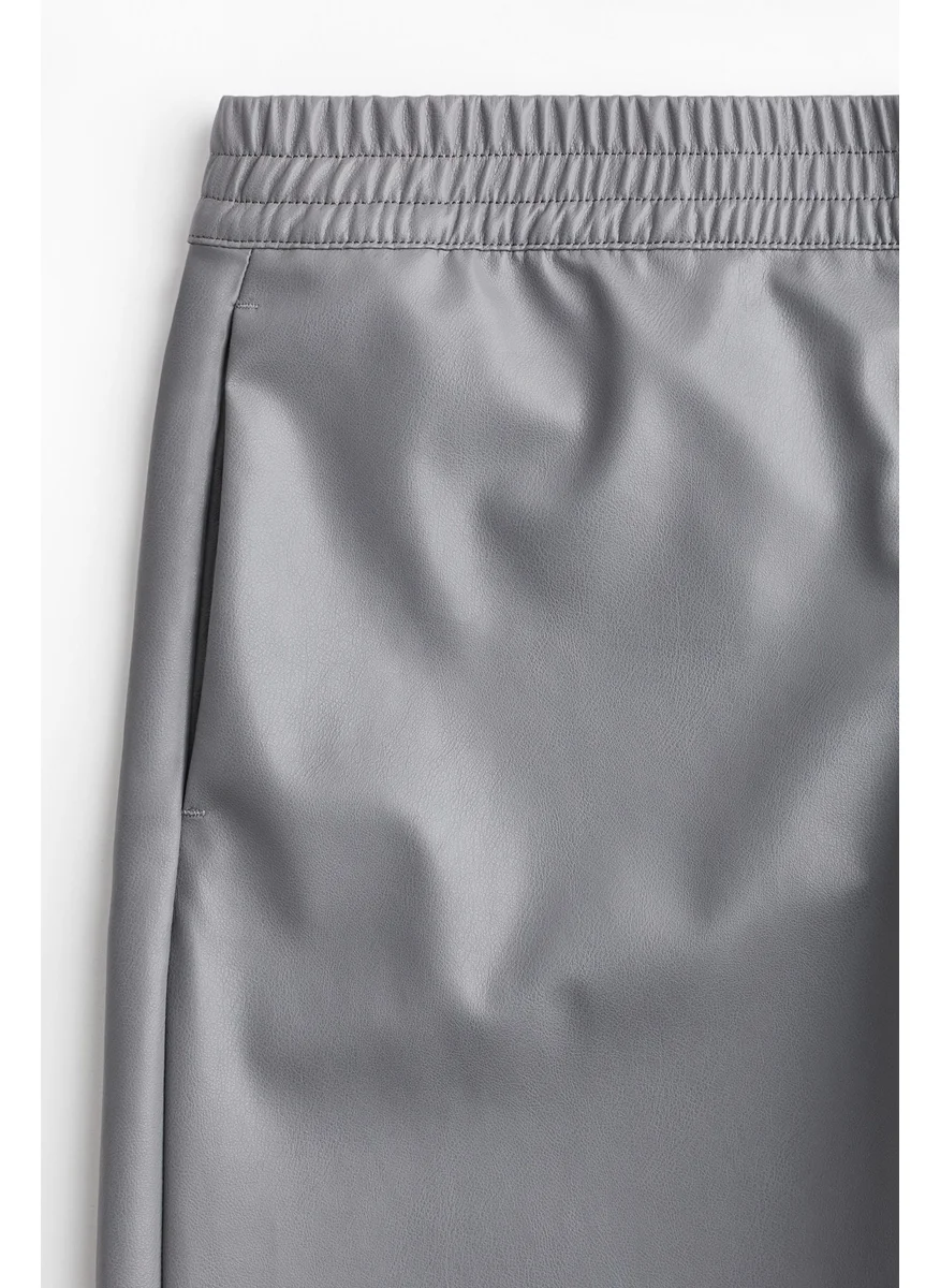 H&M Wide Coated Joggers