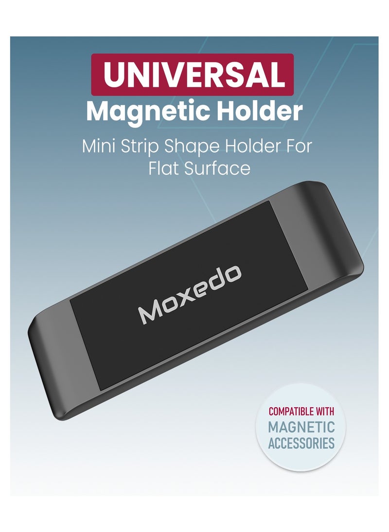 Moxedo - Moxedo Universal Magnetic Holder Mini Strip Shape Holder for Flat Surface with Metal Plates Compatible for iOS, Androids and All Other Phones - Image 1