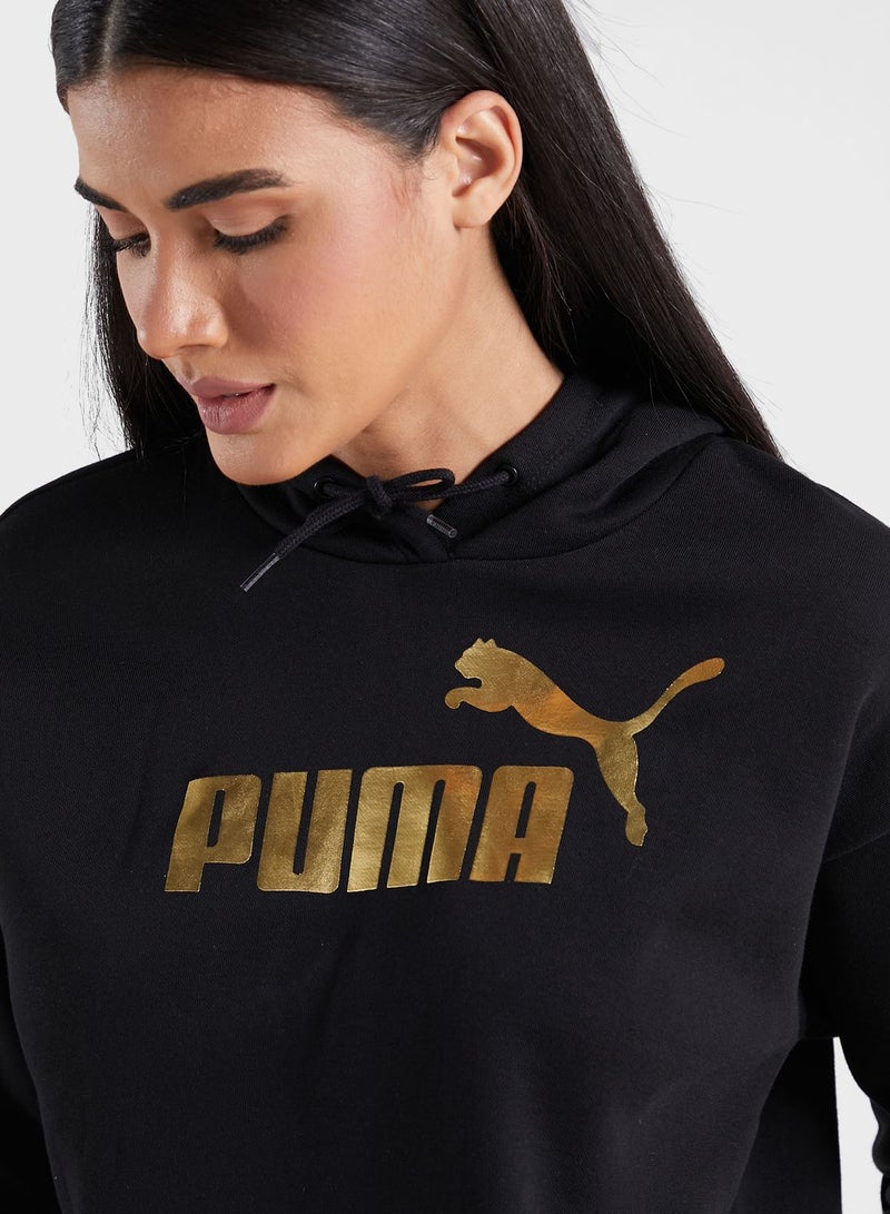 بوما هودي قصير مزين بشعار ميتاليك أساسي - Image 3