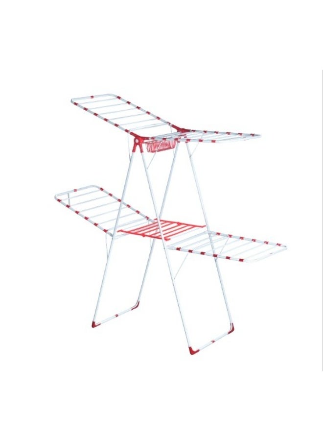 CINGILLIOGLU Galaxy New CC-330 Foldable Clothes Drying Rack, Space-Saving Design, Portable & Durable Laundry Stand - Image 1