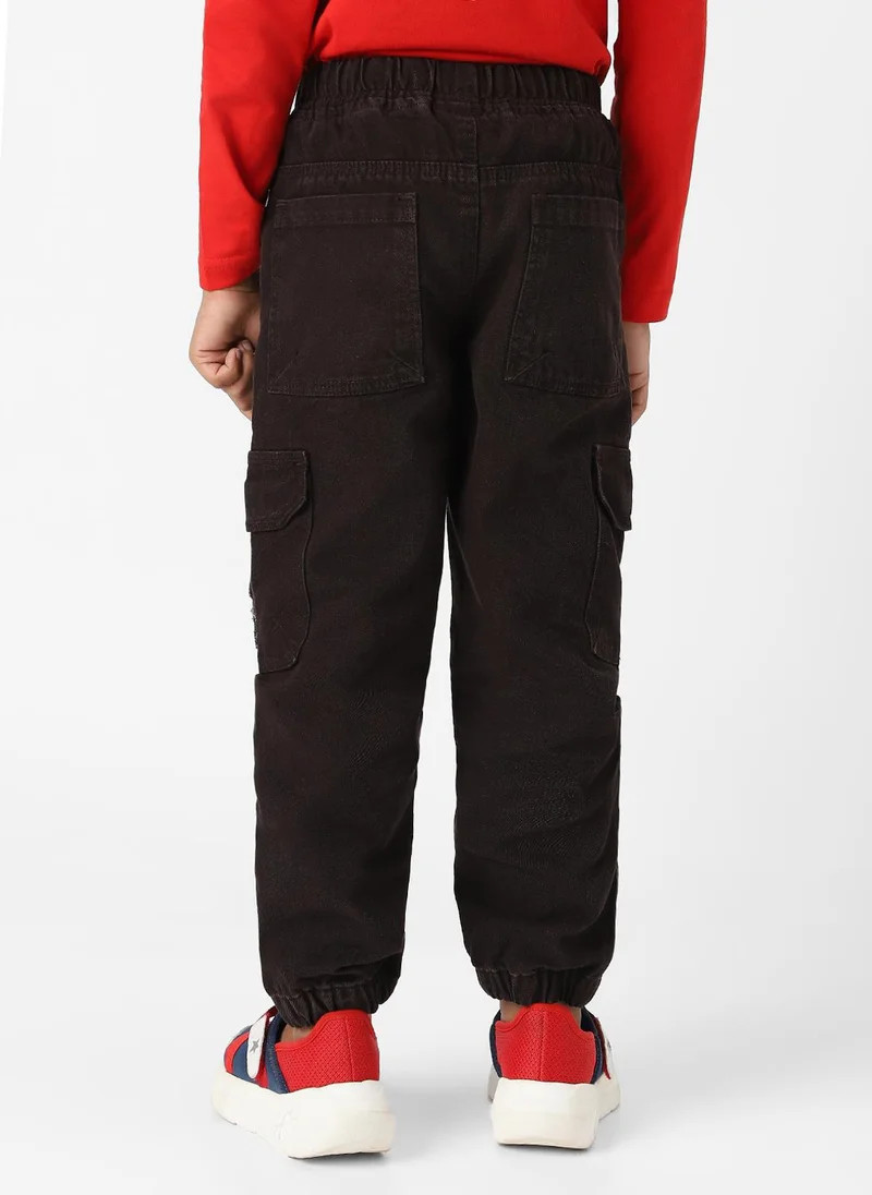 نوتيناتي Nautinati Boys Bear Patch Denim Cargo Style Joggers