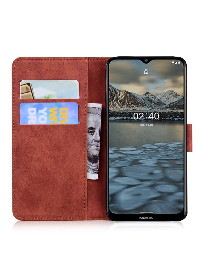 S-TOP Case For Nokia 2.4 Skin Feel Pure Color Flip Leather Phone Case - Image 4