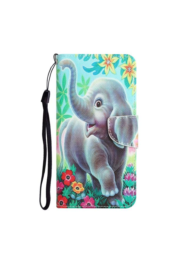 اس-توب جراب هاتف OPPO Reno8 من الجلد برسومات ملونة - Image 2