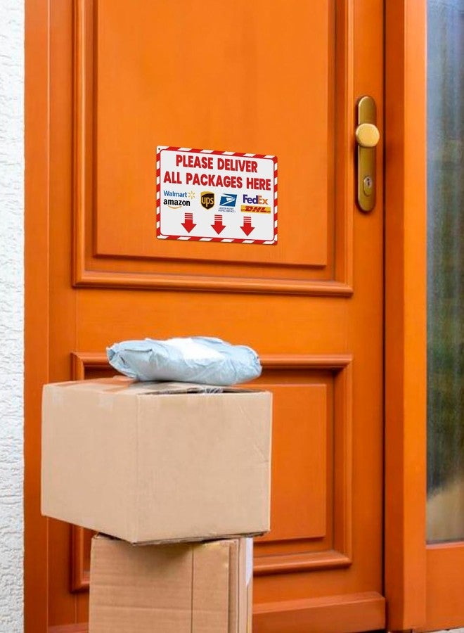 ALKB Delivery Sign for Packages Please Deliver All Packages Here Arrows - Delivery Instructions for Outdoor Use, 8x12 Inch - Image 4