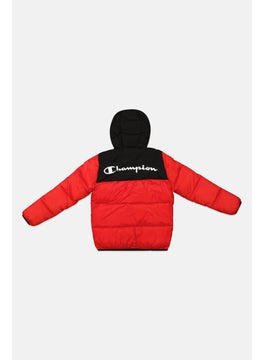 Champion Kids Boy Sportswear Fit Outdoor Jacket, Red  - Image 2