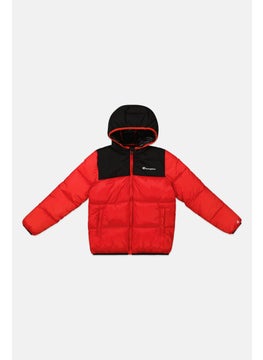 Champion Kids Boy Sportswear Fit Outdoor Jacket, Red  - Image 1