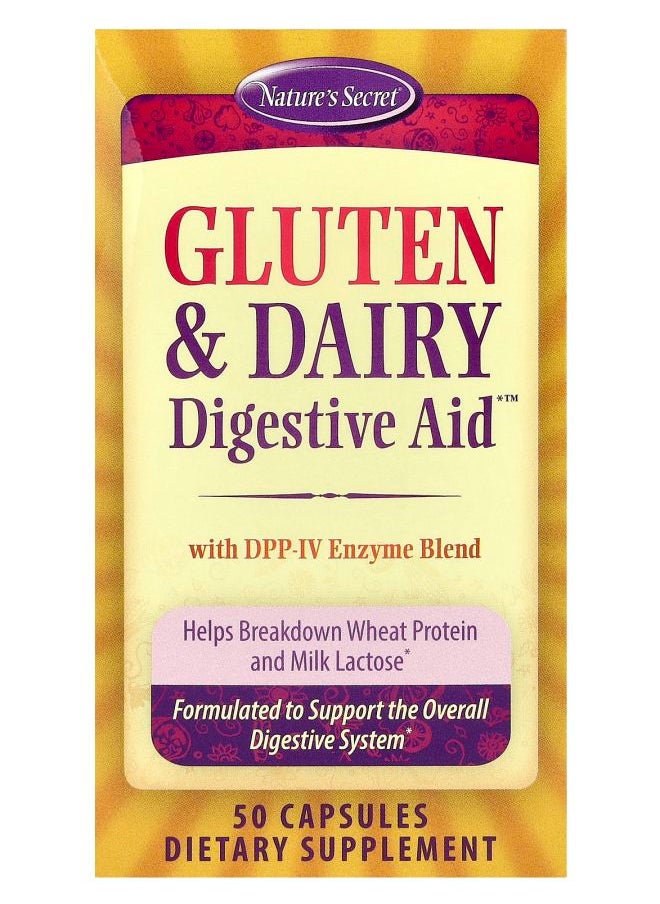 Nature's Secret Gluten & Dairy Digestive Aid™ 50 Capsules 