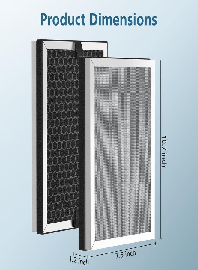 WILERDA JF260 Replacement Filter Compatible with JF260 Air Purifier, 3-in-1 Pre-Filter, HEPA, Activated Carbon Filtration System - 4 Pack - Image 4