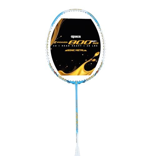 Apacs Z Power 800 RP+ (38 LBS, Unstrung) Made in Vietnam | 4U Head Heavy | Slim Shaft | Japanese High Modulus Graphite | High Tension Badminton Racket with Free Full Cover - Image 5