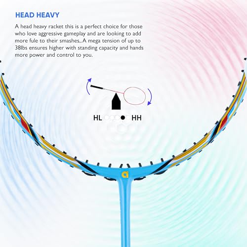 Apacs Z Power 800 RP+ (38 LBS, Unstrung) Made in Vietnam | 4U Head Heavy | Slim Shaft | Japanese High Modulus Graphite | High Tension Badminton Racket with Free Full Cover - Image 3