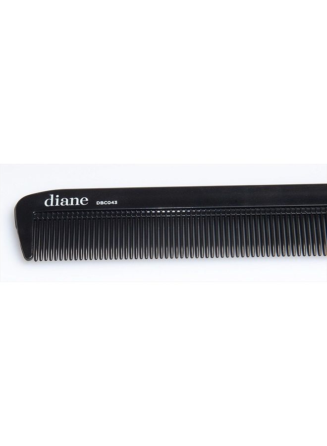 Diane Ionic Rat Tail Comb – Anti-Static Fine Tooth Comb and Hair-Cutting, Styling Tool for Women, Men, Hair Stylists, Barbers with Long Thin Handle, Black, 8 Inches, DBC043 - Image 4