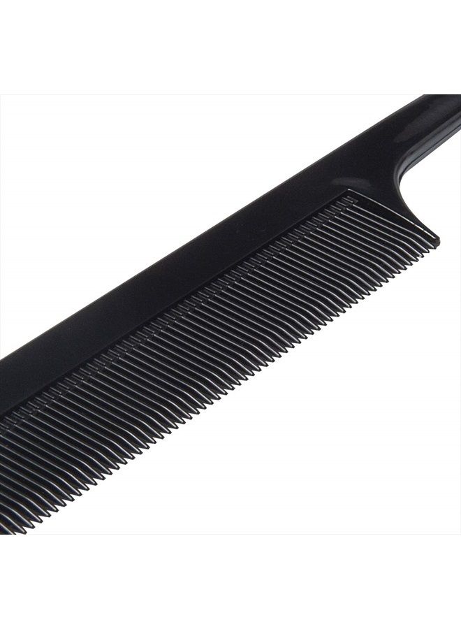 Diane Ionic Rat Tail Comb – Anti-Static Fine Tooth Comb and Hair-Cutting, Styling Tool for Women, Men, Hair Stylists, Barbers with Long Thin Handle, Black, 8 Inches, DBC043 - Image 5