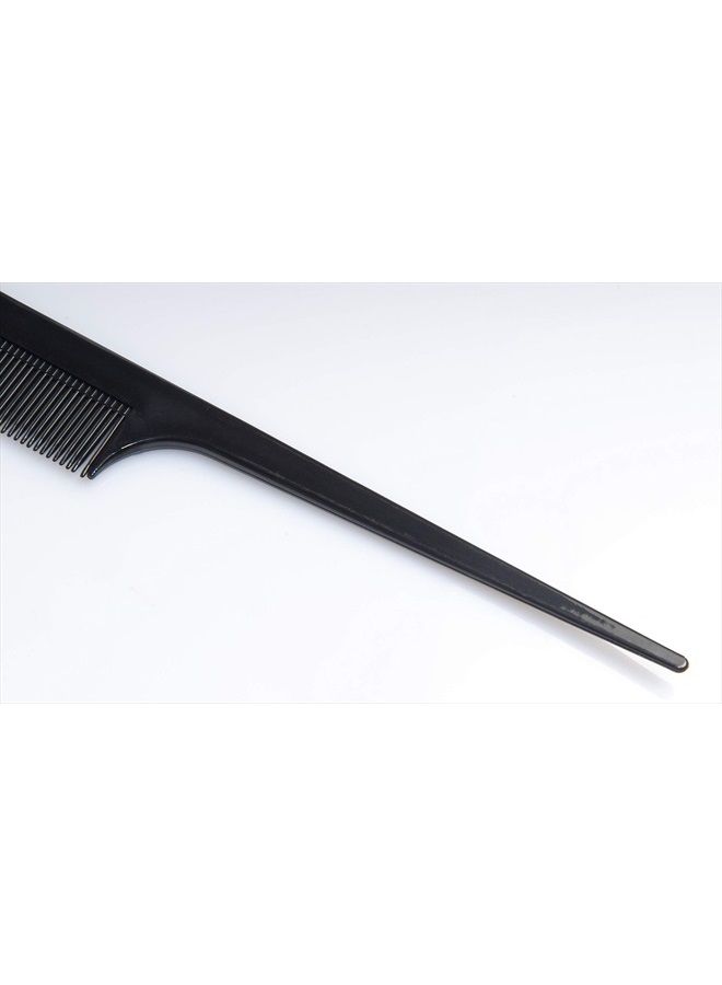 Diane Ionic Rat Tail Comb – Anti-Static Fine Tooth Comb and Hair-Cutting, Styling Tool for Women, Men, Hair Stylists, Barbers with Long Thin Handle, Black, 8 Inches, DBC043 - Image 3