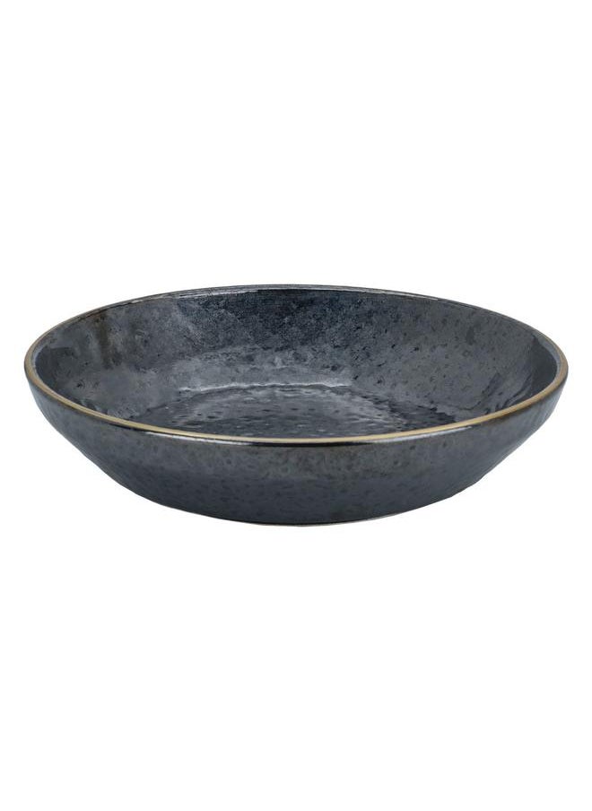 Alsaif Porcelain Serving Plate 18 Cm Deep Black  - Image 1