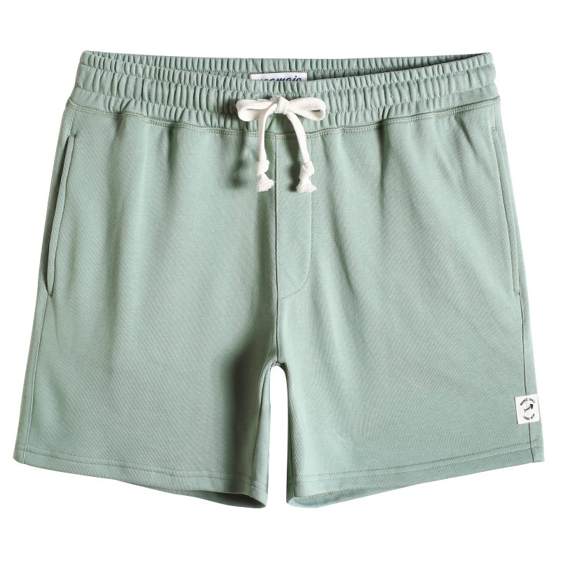 maamgic Mens Athletic Gym Shorts 5.5" Elastic Waist Casual Pajama Pocket Jogger Men Workout Short Pants Mint - Image 1