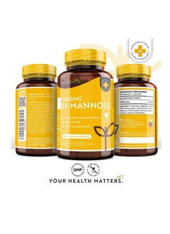 Nutravita D-Mannose 1650mg High Strength Capsules – 180 Vegan Friendly Capsules (Not Tablets) – 100% Natural Premium D Mannose Supplement – Made in The UK  - Image 2