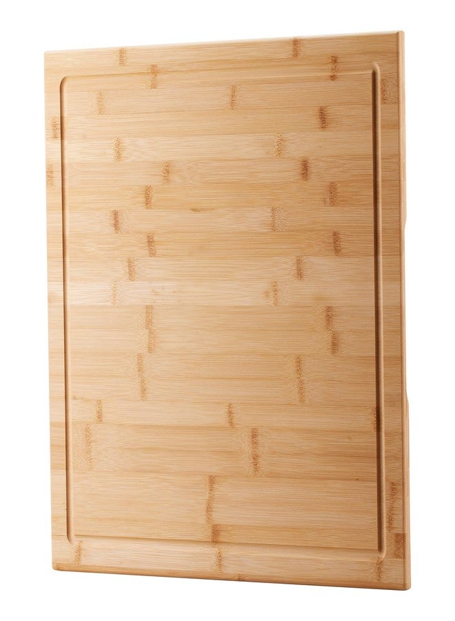 Hifybaty Bamboo Cutting Board - 20 x 20 inch Large Wood Chopping Board for Kitchen, Meat, Vegetables, BBQ, Square Butcher Block with Juice Groove and handle, 0.8"Th - Image 1