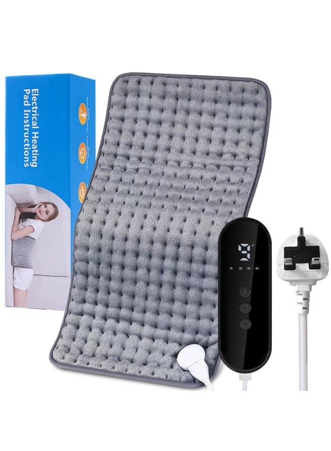 Naxifly Heating Pad, 30 x 60cm Fast Electric Heat Pad with 9 Heat Settings, 4 Timer Options, Auto Shut Off, Electric Heating Pad for Back Pain and Cramps Relief, Machine Washable(Medium) - Image 1