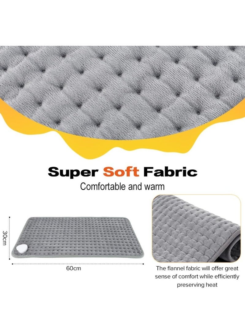 Naxifly Heating Pad, 30 x 60cm Fast Electric Heat Pad with 9 Heat Settings, 4 Timer Options, Auto Shut Off, Electric Heating Pad for Back Pain and Cramps Relief, Machine Washable(Medium) - Image 5