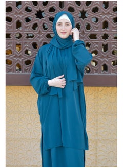 DAMAS COLLECTION P101-umrah essentials Jilbab for women with tow style Skirt or Trouser -4 piece Prayer Clothes for Muslim Women-Islamic Abaya Dress Outfit maxi with scarf and small bag- Modest suit Women  - Image 5
