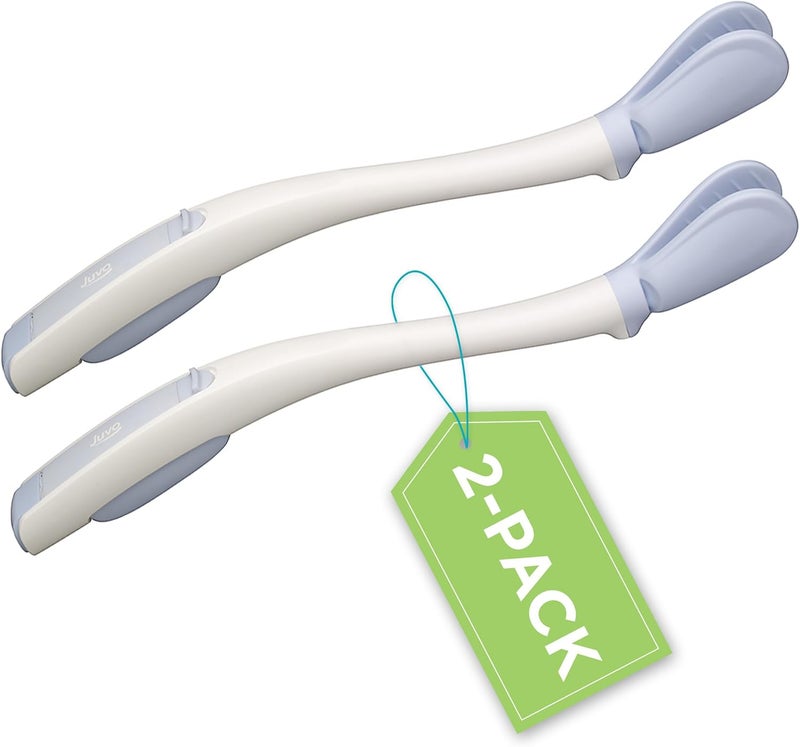 Juvo Toilet Aid (Pack of 2) - Personal Bottom Wiping Tool, Bathroom Mobility Aid for Disabled, Elderly, and Surgery Recovery - 18" Long Wand with Hygienic Cover - Image 1