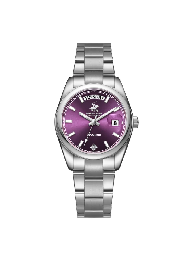 بيفرلي هيلز بولو كلوب BEVERLY HILLS POLO CLUB Women Analog Purple Dial Watch - BP3709X.380
