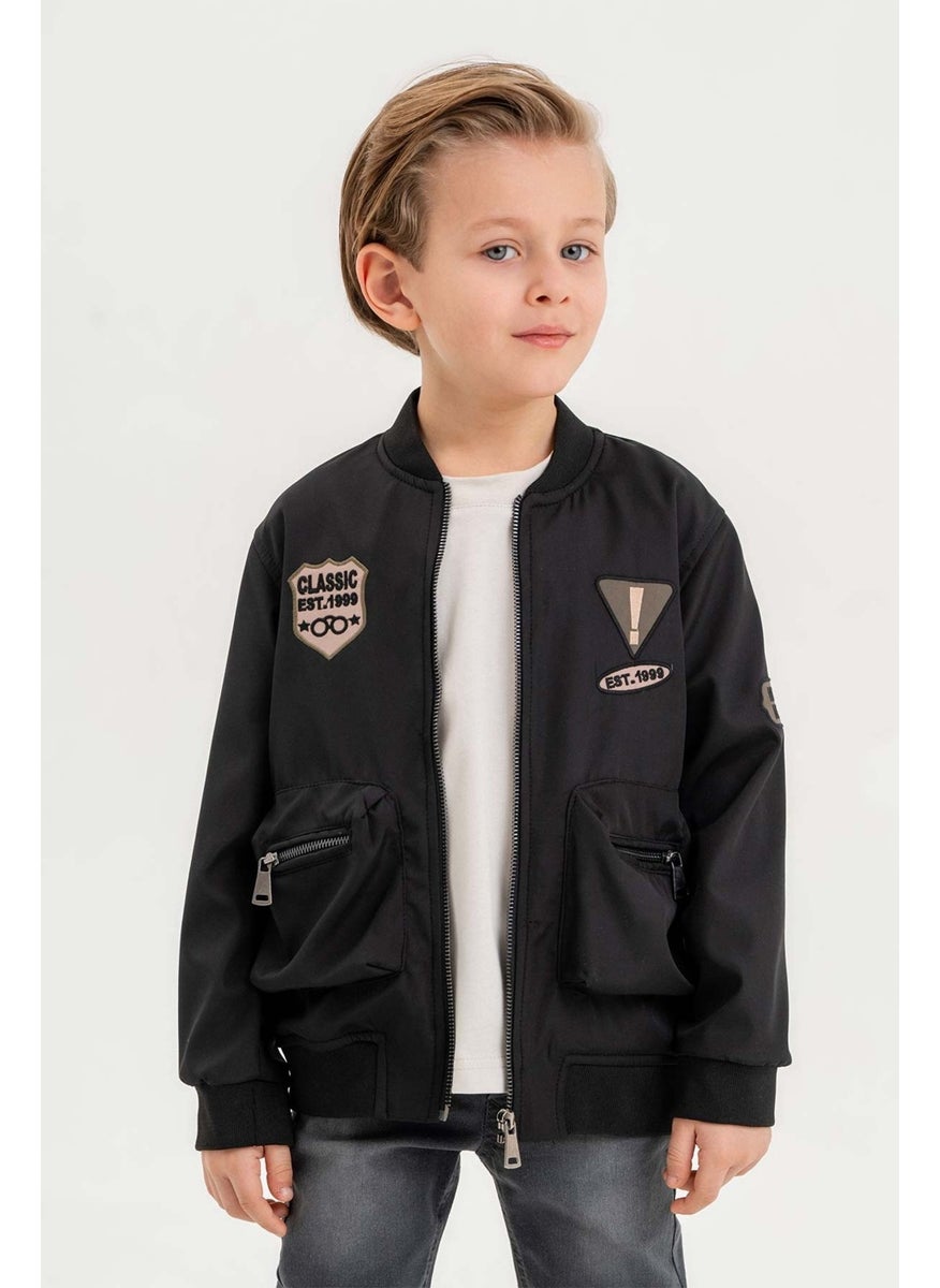 Gold Class Kidswear Balloon Pocket Waterproof Zippered Lined Boy Jacket  - Image 2