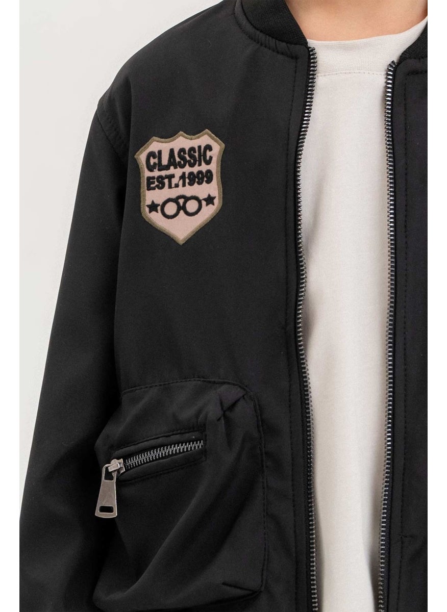 Gold Class Kidswear Balloon Pocket Waterproof Zippered Lined Boy Jacket  - Image 5